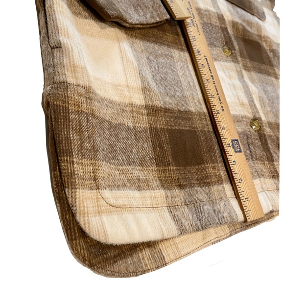 Banana Republic Brown Plaid Flannel Shacket Shirt Jacket Avail. in XL and XXL - Picture 7 of 15